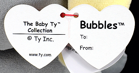 Bubbles (medium) - swing tag inside