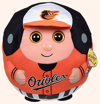 Baltimore Orioles (large) - baseball player - Ty Beanie Ballz