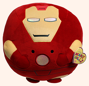Iron Man (large) - superhero - Ty Beanie Ballz