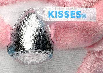 KISSES Brand chocolate close-up