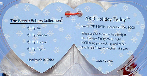 beanie baby 2000 holiday teddy