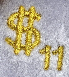 Billionaire 11 - bear - embroidered chest emblem