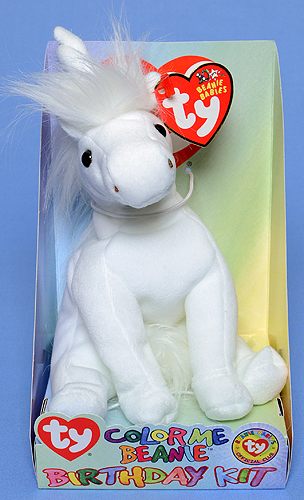 Color Me Beanie (birthday kit unicorn) - Ty Beanie Babies
