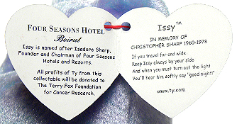 issy four seasons hotel beanie baby