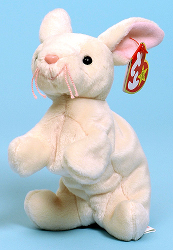 Nibbler (smiling) - rabbit - Ty Beanie Babies