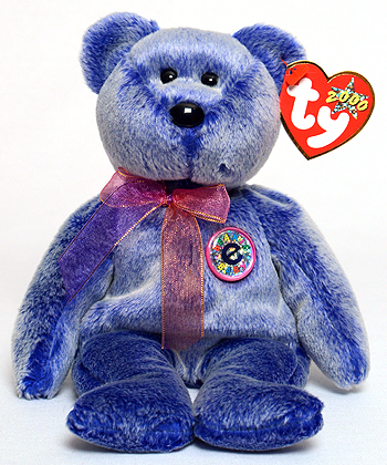 beanie baby purple bear 2000