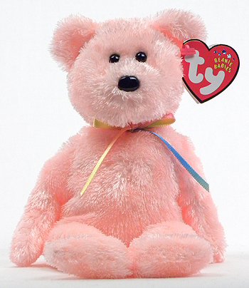 Sherbet (pink) - bear - Ty Beanie Babies
