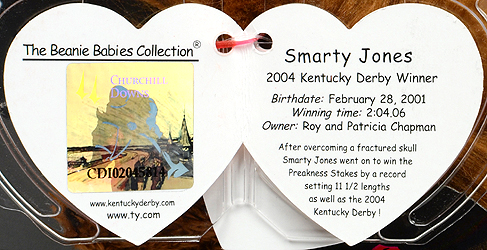 Smarty Jones (Kentucky Derby Store) - swing tag inside