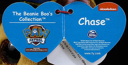 Chase - swing tag inside