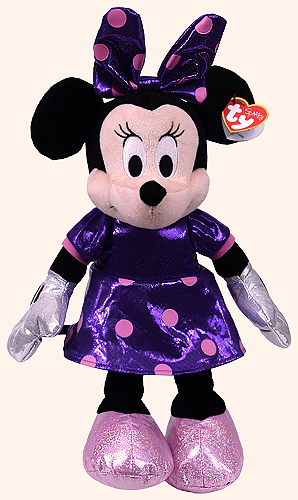 Minnie (purple dress, Disney Sparkle) - mouse - Ty Beanie Buddies