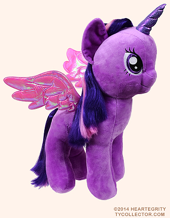 Twilight Sparkle (large) - unicorn pony - Ty Beanie Buddies