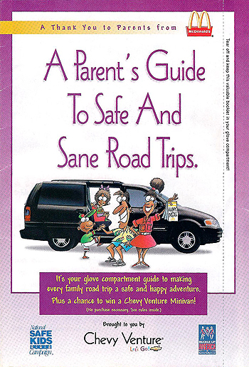 1998 McDonalds Parent's Guide To Safe and And Sane Road Trips