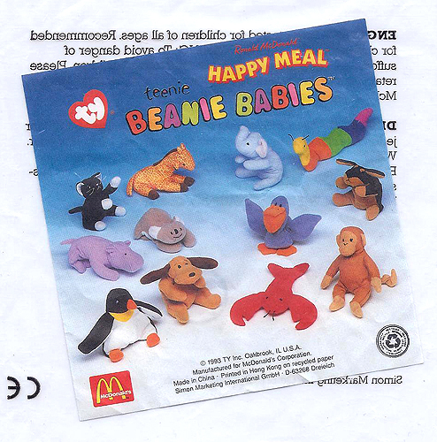1999 mcdonalds beanie babies