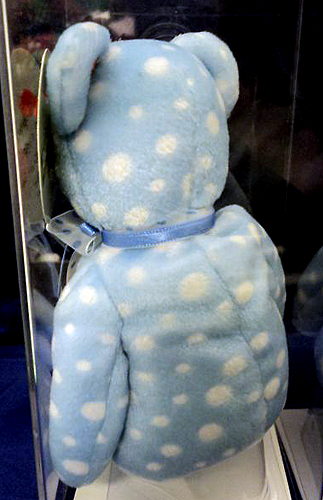 Celebration Teddy (blue) Beanie Babies bear prototype