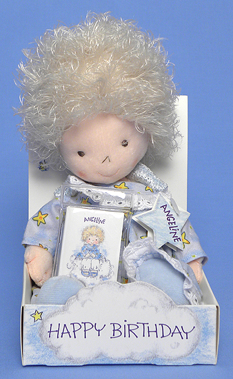 Happy Birthday Angeline (boxed, blue dress) - doll - Ty Angeline