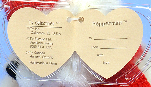 Peppermint - 6th generation swing tag inside