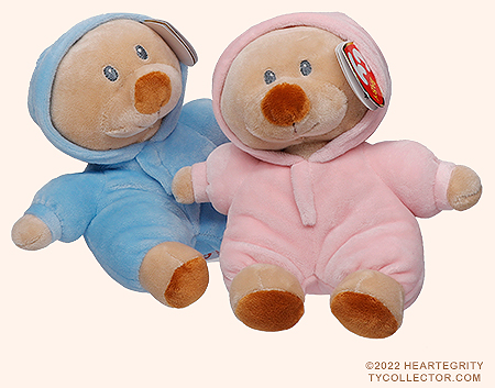 PJ Bear Blue and PJ Bear Pink - Baby Ty