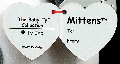 Mittens (medium) - swing tag inside