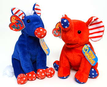 Lefty and Righty - Ty Beanie Babies 2.0