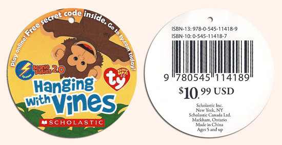 Vines (Scholastic exclusive kit) - carrier tag