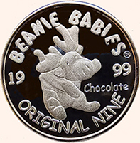 BBOC silver coin - Chocolate - front