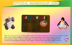 Gold Membership Card front