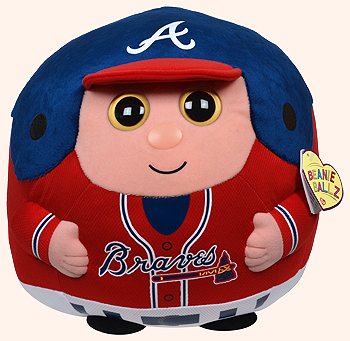 Atlanta Braves (large) - baseball player - Ty Beanie Ballz