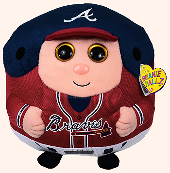 Atlanta Braves (medium) - baseball player - Ty Beanie Ballz
