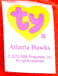 Atlanta Hawks - tush tag front