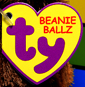 Beanie Ballz 2nd generation swing tag - front