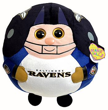 Baltimore Ravens (large) - football player - Ty Beanie Ballz