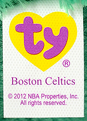 Boston Celtics - tush tag front