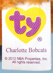 Charlotte Bobcats - tush tag front