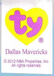 Dallas Mavericks - tush tag front