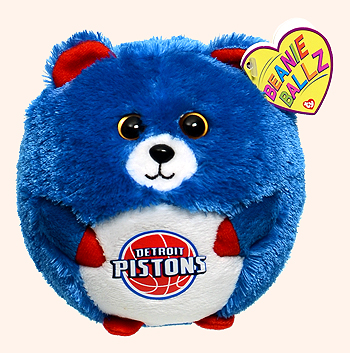 Detroit Pistons - bear - Ty Beanie Ballz