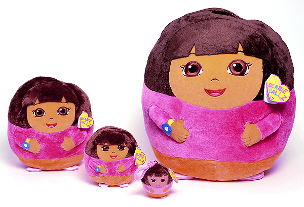 Dora (the Explorer) - girl - Ty Beanie Ballz