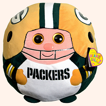 Green Bay Packers (large) - football player - Ty Beanie Ballz