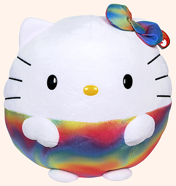 Hello Kitty (rainbow, large) - cat - Ty Beanie Ballz