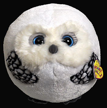 Hoots (large) - snowy owl - Ty Beanie Ballz