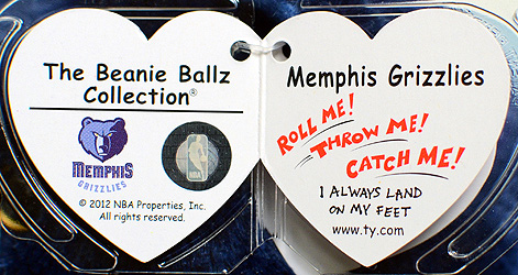 Memphis Grizzlies - swing tag inside