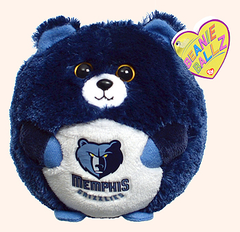 Memphis Grizzlies - bear - Ty Beanie Ballz