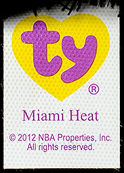 Miami Heat - tush tag front