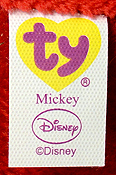 Mickey (medium) - tush tag front