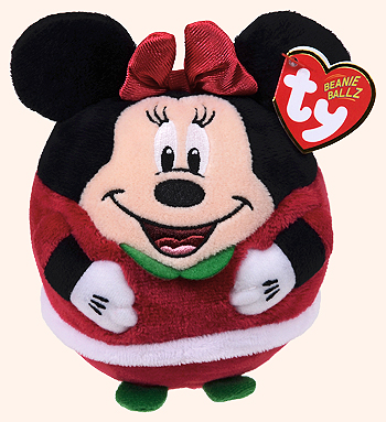 Minnie (Christmas 2013) - mouse - Ty Beanie Ballz