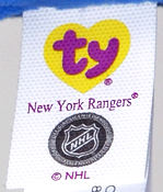 New York Rangers (large) - tush tag front
