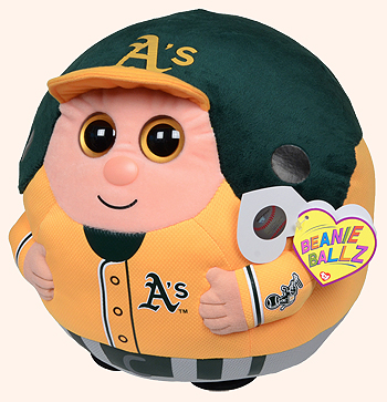 Oakland Athletics (large) - baseball player - Ty Beanie Ballz