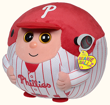 Philadelphia Phillies (medium) - baseball player - Ty Beanie Ballz