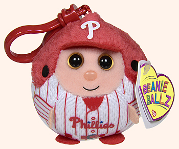 Philadelphia Phillies (clip) - baseball player - Ty Beanie Ballz