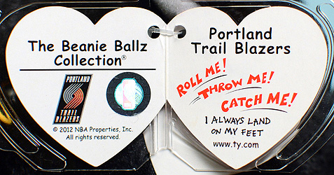 Portland Trail Blazers - swing tag inside