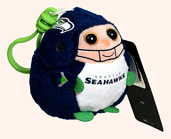 Seattle Seahawks (key-clip) - football player - Ty Beanie Ballz
